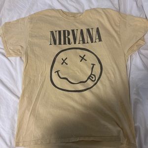 Nirvana Yellow Graphic Shirt (Large)